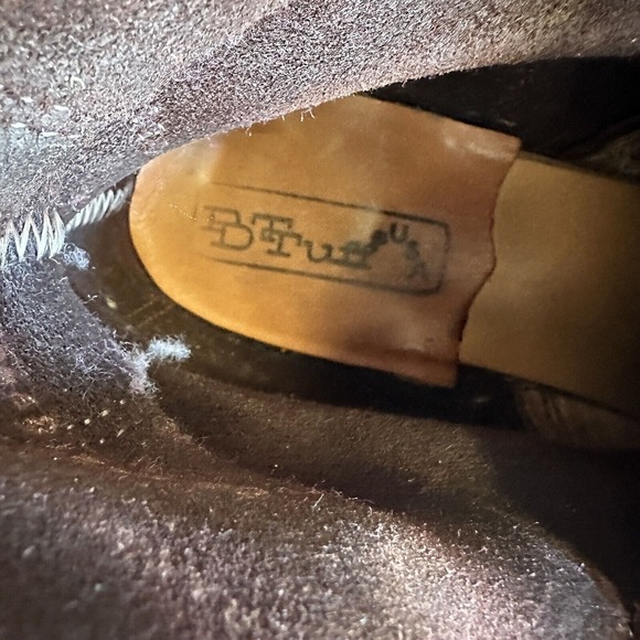 PD TUFF Boots Made in USA Union Brown Leather Kiltie Roper Lace Up Womens Size 8 - Picture 11 of 13